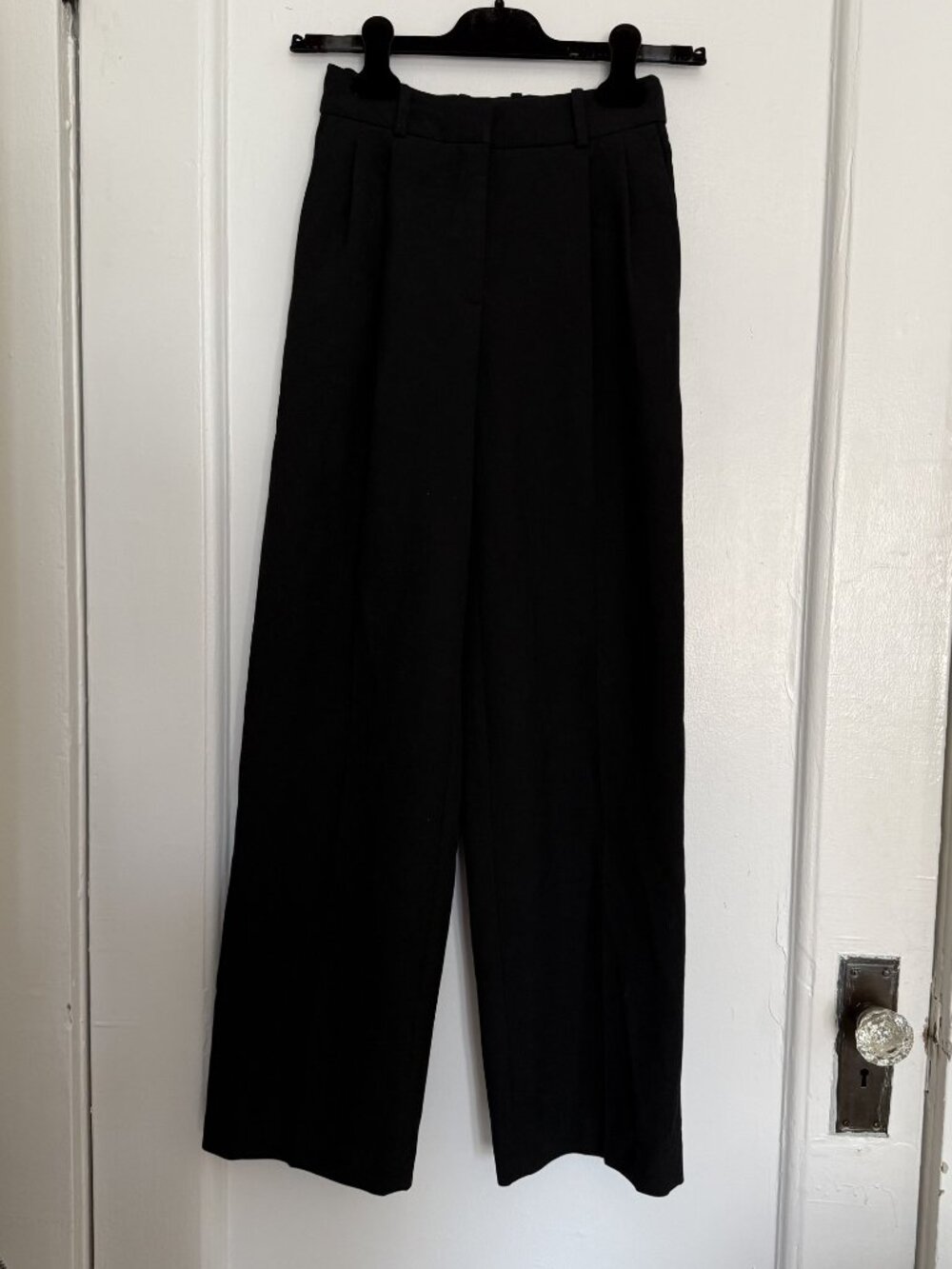 Babaton Black Wide Leg Trousers 00